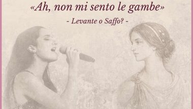 sanremo 2026: levante "sei tu" paragone con ode alla gelosia di saffo